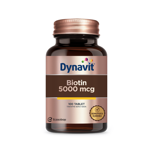 Dynavit Biotin 5000 Mcg 100 Tablet Ürün Fotoğrafı