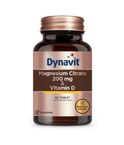 Dynavit Magnesium Citrate 200 Mg & Vitamin D 60 Tablet Ürün Fotoğrafı