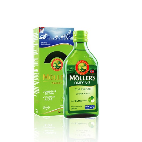 Möller's Omega 3 Cod Liver Oil Elma Aromalı 250 ml Ürün Fotoğrafı