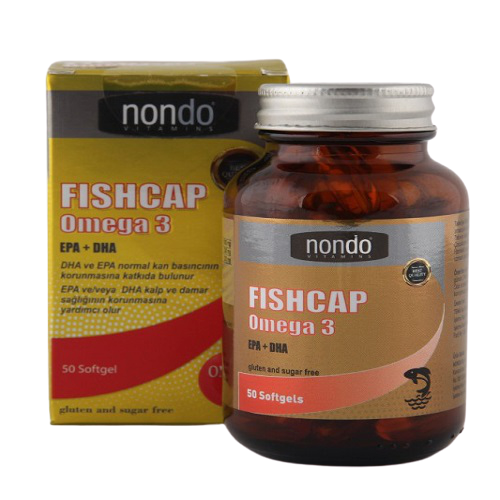 Nondo Vitamins Fish Cap Omega 3 50 Kapsül'ün Ürün Fotoğrafı