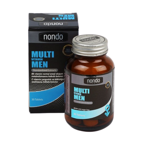 Nondo Vitamins Multivitamin Men 30 Tablet'in Ürün Fotoğrafı