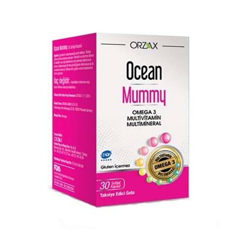 Orzax Ocean Mummy Omega 3 Multivitamin 30 Kapsül'ün Ürün Fotoğrafı