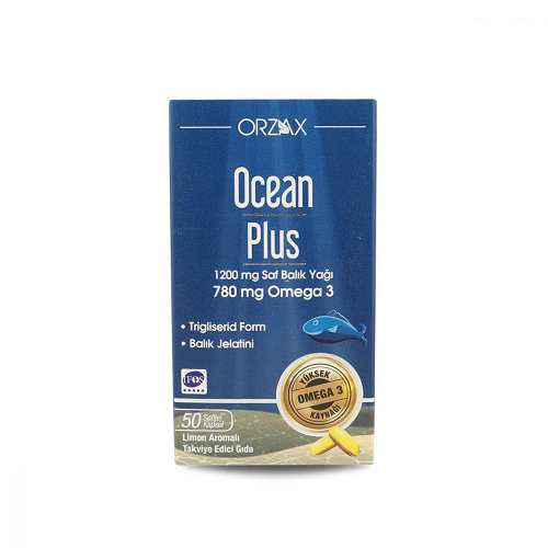 Orzax Ocean Plus Omega 3 50 Kapsül / 1200 Mg'ın Ürün Fotoğrafı