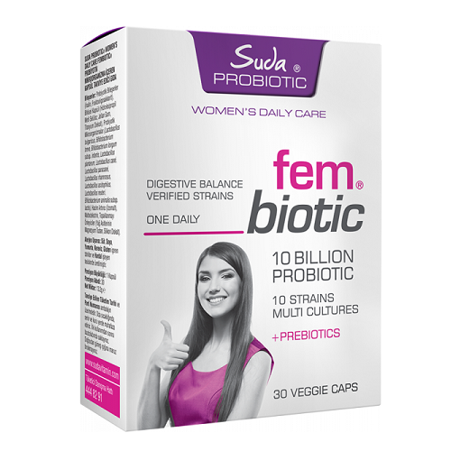 Suda Vitamin Probiotic Fembiotic 30 Kapsül'ün Ürün Fotoğrafı