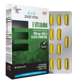 Zade Vital E Vitamini 30 Kapsül / 266 Mg'ın Ürün Fotoğrafı
