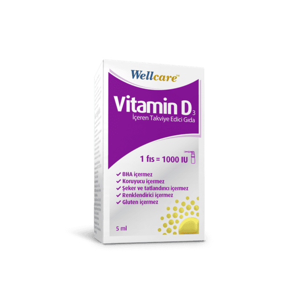 Wellcare Vitamin D3 1000 ıu 5 Ml'nin Ürün Fotoğrafı