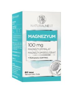 Naturalnest Magnezyum 100 Mg 60 Tablet'in ürün fotoğrafı