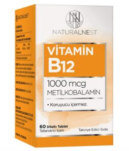Naturalnest Vitamin B12 60 Dilaltı Tablet'in ürün fotoğrafı