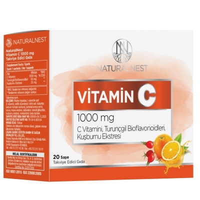 Naturalnest Vitamin C 1000 mg 20 Saşe'nin ürün fotoğrafı