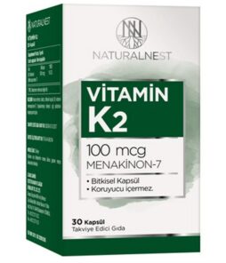 Naturelnest Vitamin K2 100 mcg 30 Kapsül'ün ürün fotoğrafı