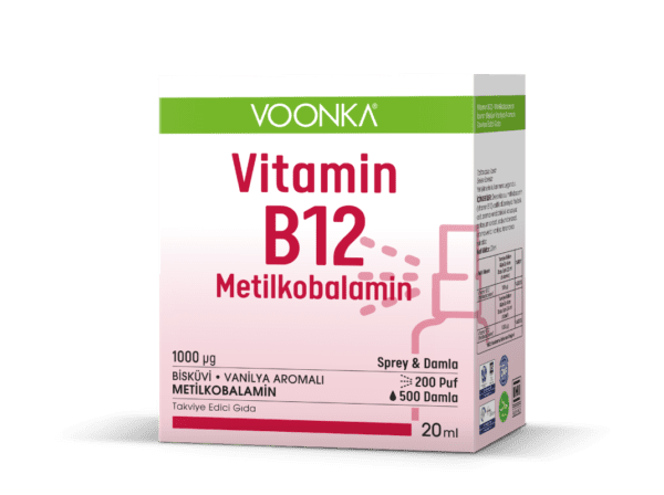 Voonkaa Vitamin B12 Metilkobalamin Sprey & Damla 20 ML Ürün Fotoğrafı