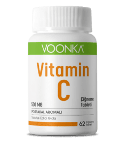 Voonka Vitamin C 500mg çiğneme tableti'ürün fotoğrafı