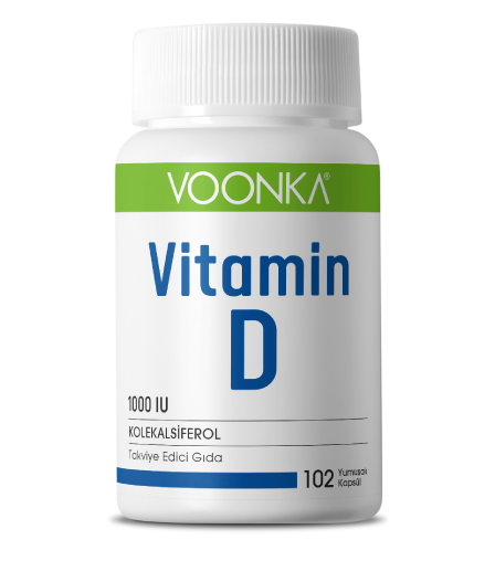 Voonka vitamin D 102 kapsül'ün ürün fotoğrafı