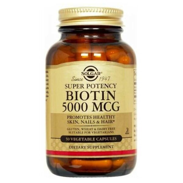 Solgar Biotin 5000 Mcg 50 Kapsül Ürün Fotoğrafı