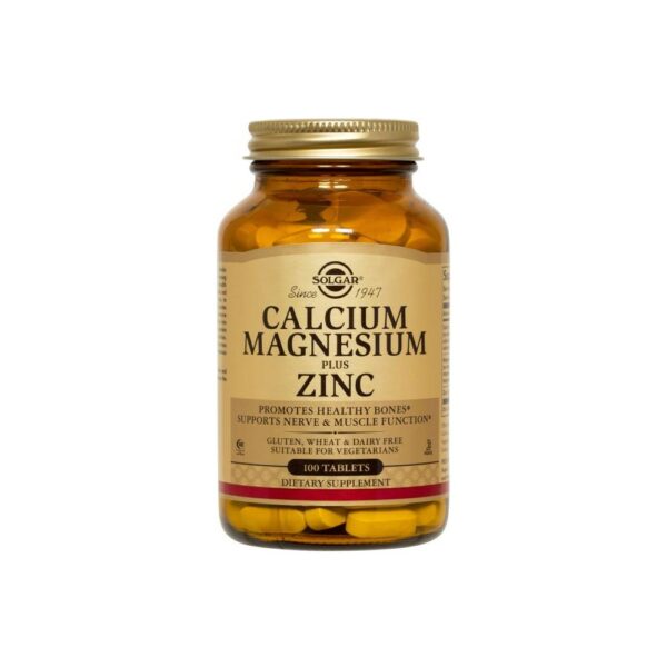 Solgar Calcium Magnesium Plus Zinc 100 tablet Ürün Fotoğrafı