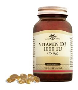 Solgar Vitamin D3 1000 IU 100 Kapsül Ürün Fotoğrafı