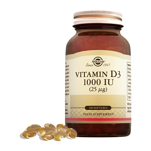 Solgar Vitamin D3 1000 IU 100 Kapsül Ürün Fotoğrafı