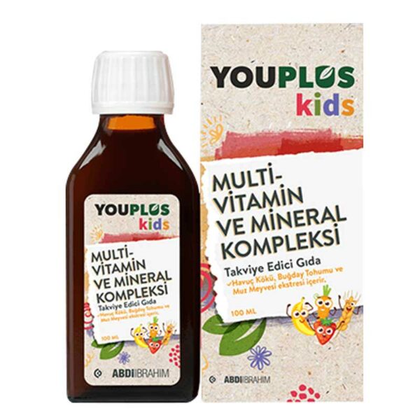 Youplus Kids Multivitamin Vitamin ve Mineral Kompleksi 100 ML 